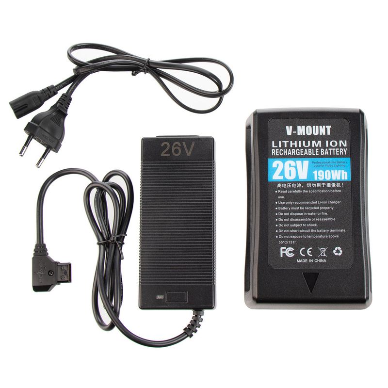 V-mount batteri 26V på 190Wh