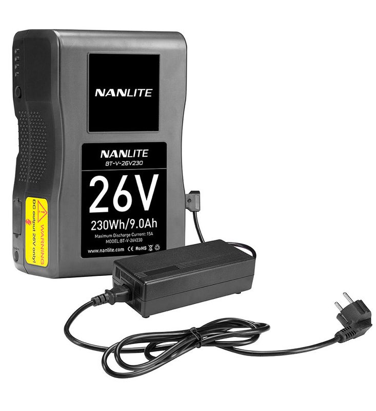 V-mount batteri på 230Wh