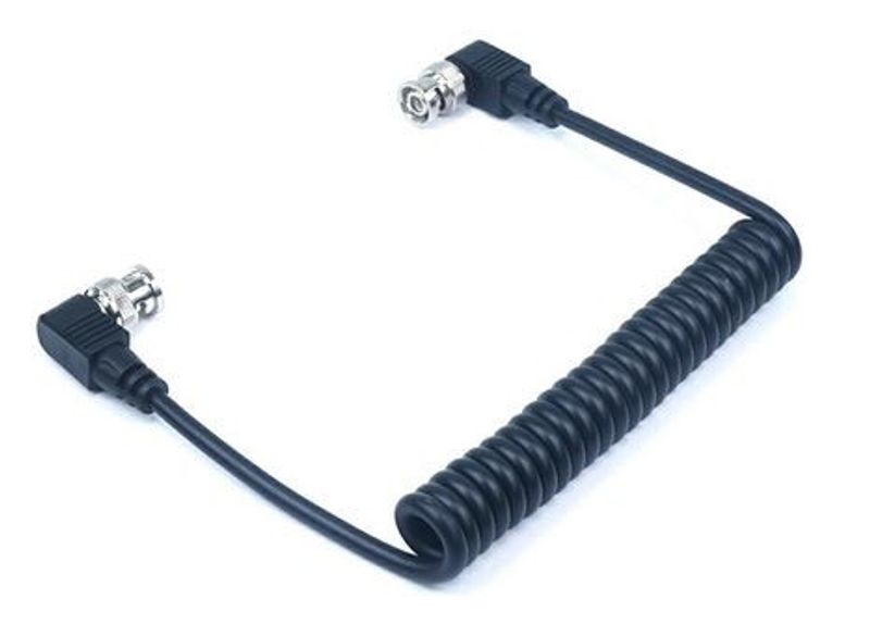 Lanparte SDI Spiralkabel med vinklad kontakt