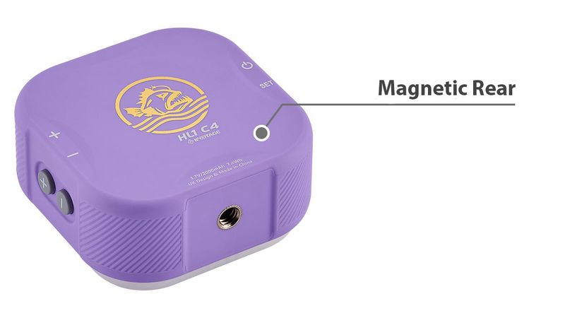 Magnetisk liten lila LED-panel med RGB som styrs via app