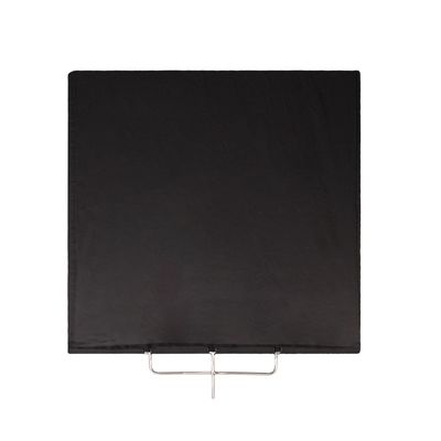 Svart floppy 120 x 120 cm