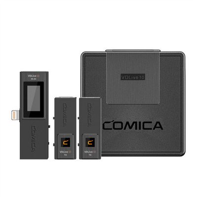 Comica VDLive 10 MI Trådlöst mikrofonsystem för iPhone och kamera Svart