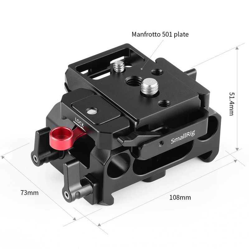 SmallRig Baseplate för BMPCC 4K (Manfrotto 501PL Compatible) 2266