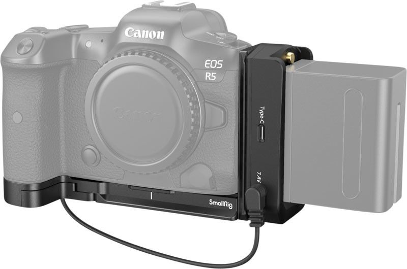 L-bracket Kit med strömförsörjning för Canon EOS R5/R5 C & R6