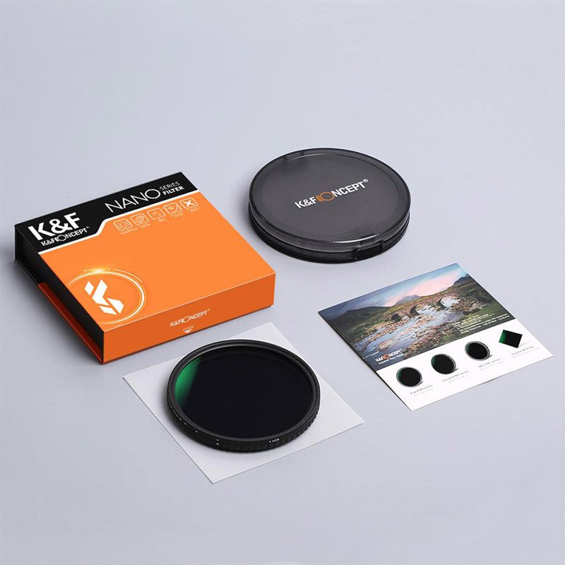 Variabelt ND-filter ND32-ND512 77mm