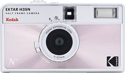 Kodak EKTAR H35N Glazed Pink Analog Kompaktkamera Halvformat
