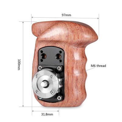 SmallRig Left Side Wooden Grip with Arri Rosette 1891