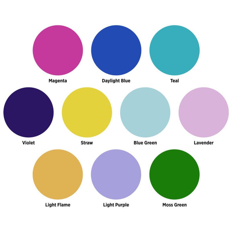 Gel Set med 10 st färgfilter för Westcott Optical Spot