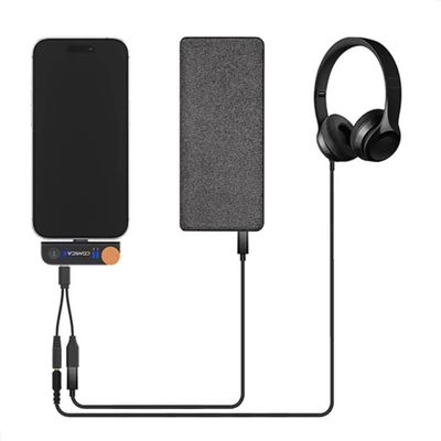 Trådlöst mikrofonsystem med laddningsfodral för iPhone