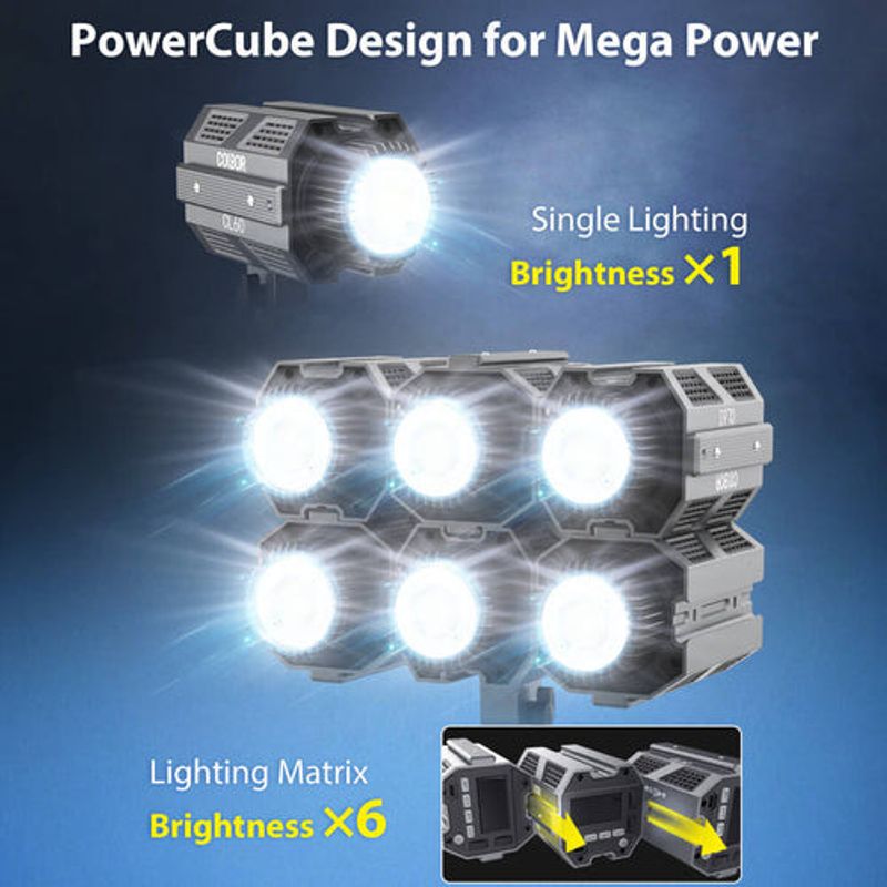 Color CL60 Ultra portabel LED-belysning Bi-color med batteridrift