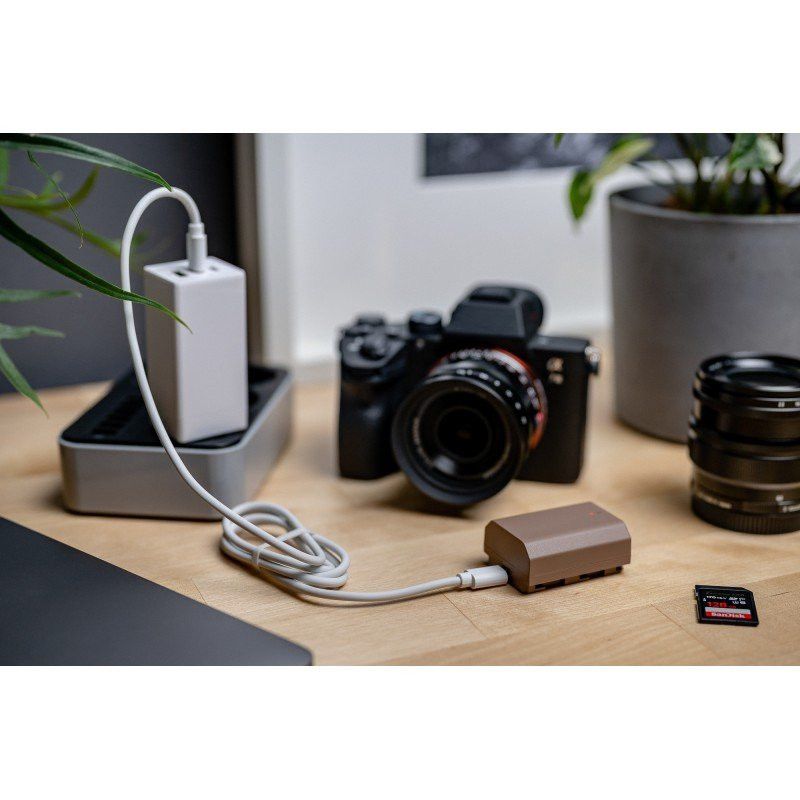 Batteri NP-FZ100 med USB-C motsvarar Sony NP-FZ100