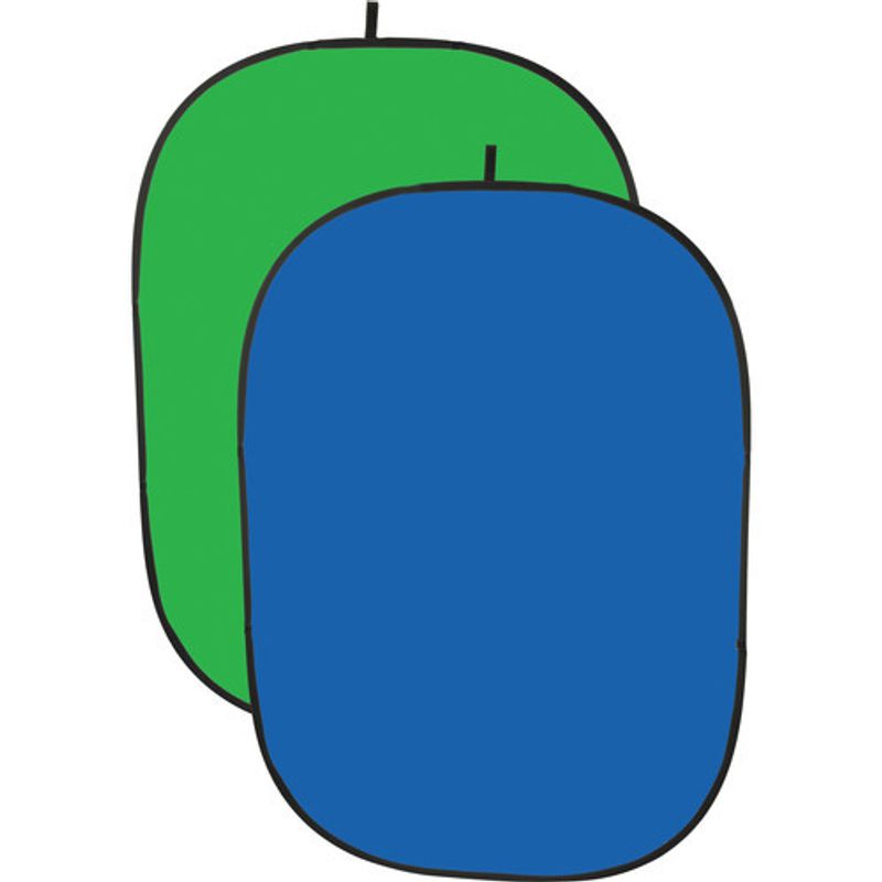 Portabel Greenscreen grön blå bakgrund