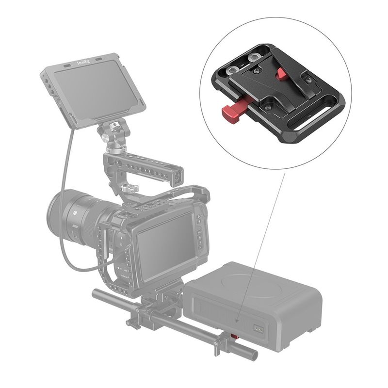 Mini monteringsplatta för V-mount batteri
