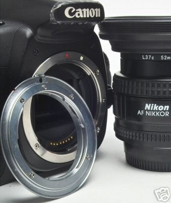Nikon till Canon objektiv adapter