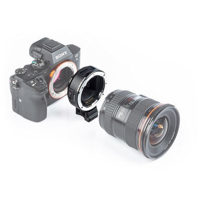 Adapter för Canon EF objektiv på Sony E