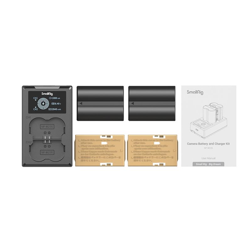 Kit med Laddare & 2st Batterier NP-W235