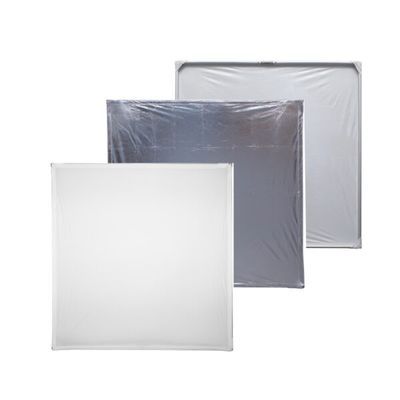 Hopfällbar flag panel diffusor 1.1 x 1.1 meter