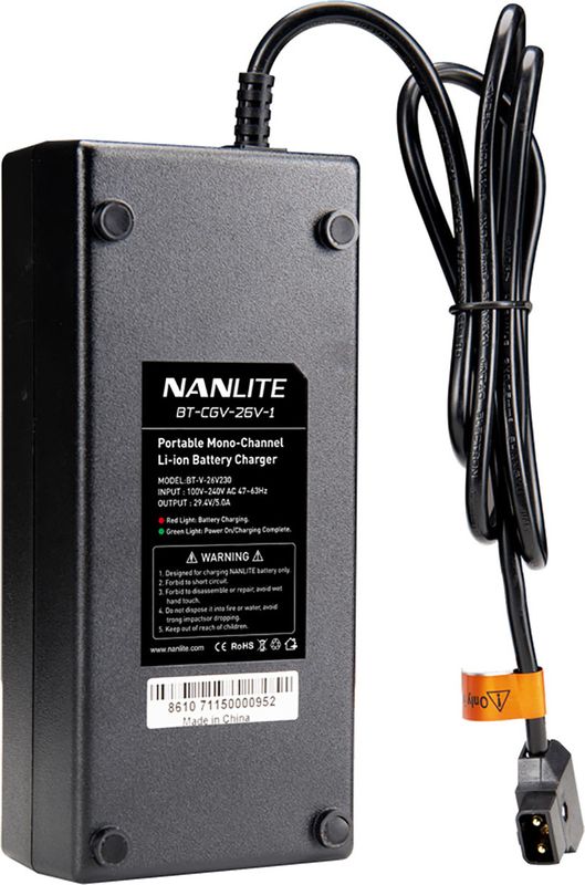 Nanlite V-mount laddare för 1 batteri 26V