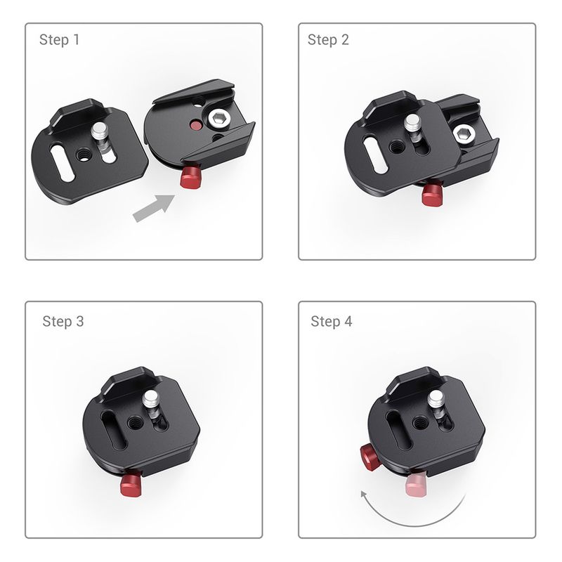  SmallRig Universal Quick Release Mounting Kit for Wireless TX and RX BSW2482