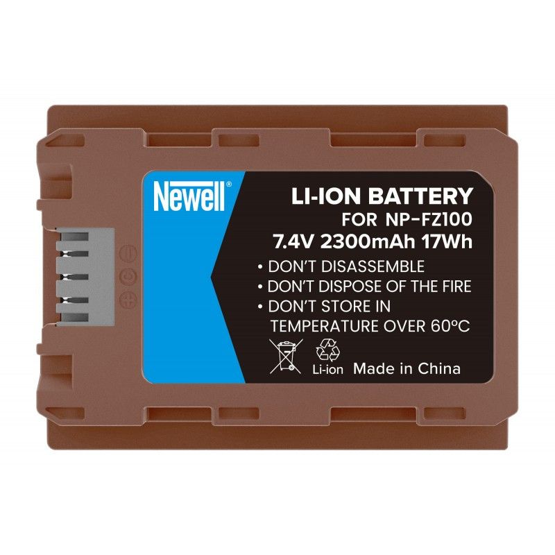 Batteri NP-FZ100 med USB-C motsvarar Sony NP-FZ100
