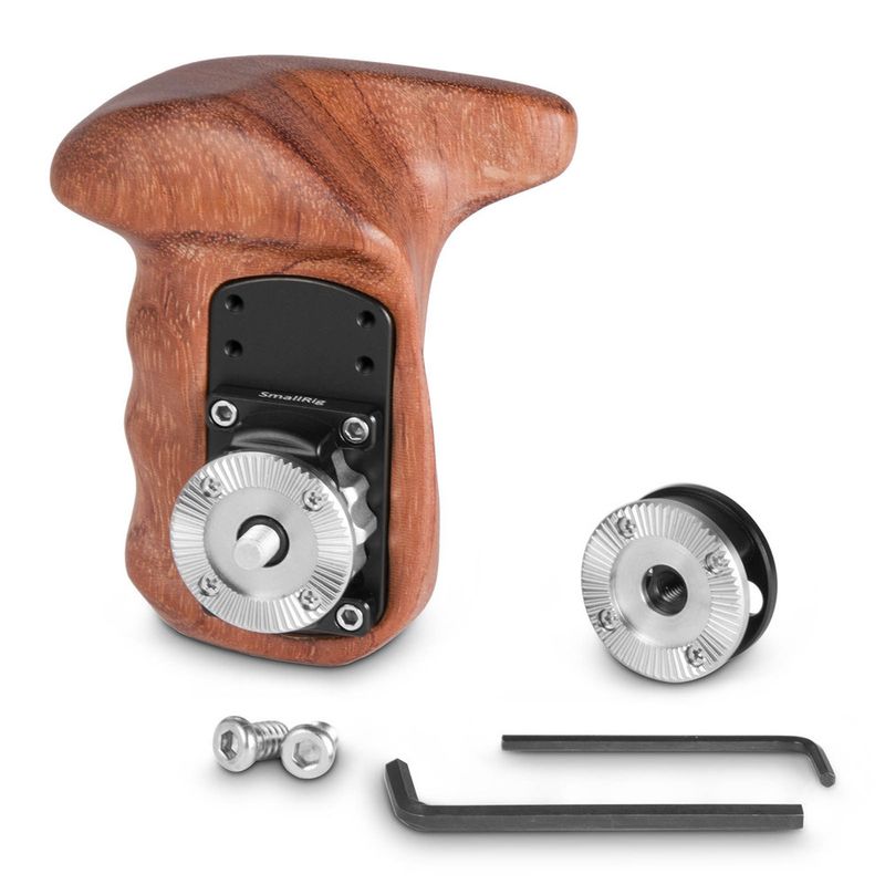 SmallRig Right Side Wooden Grip with Arri Rosette Bolt-On Mount 2083
