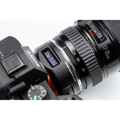 Adapter för Canon EF objektiv på Sony E