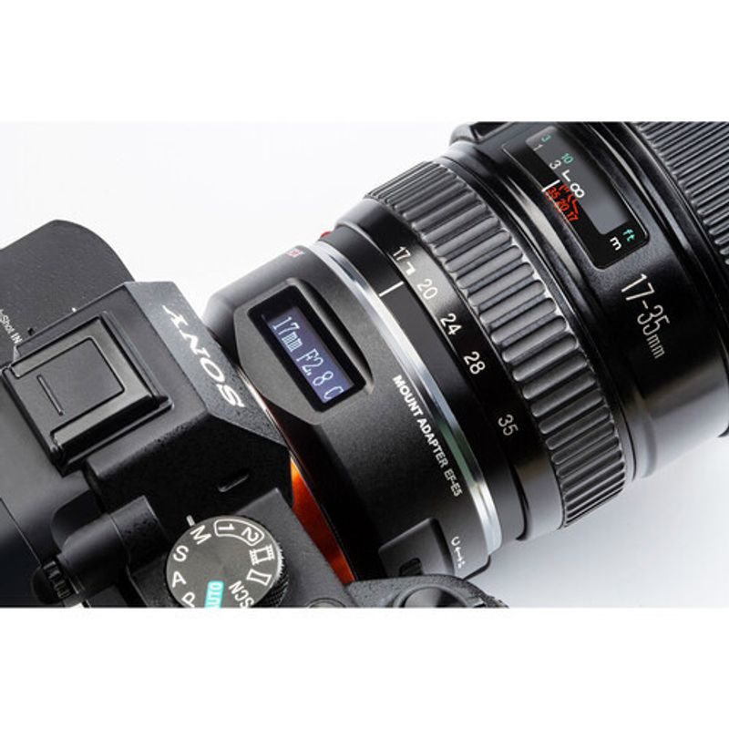Adapter för Canon EF objektiv på Sony E