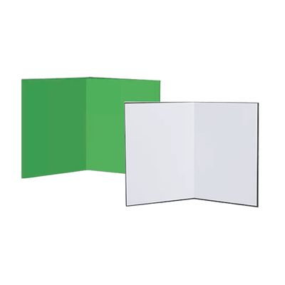 Vikbar skiva A3 Grön/Vit tvådelad