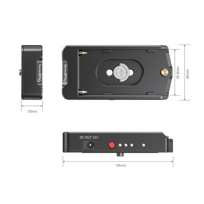 Batteriplatta för Sony NP-F på BMPCC 4K / 6K