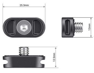 SmallRig Mini Plate for Gimbal Shoulder Strap (2 PCS) AAN2366
