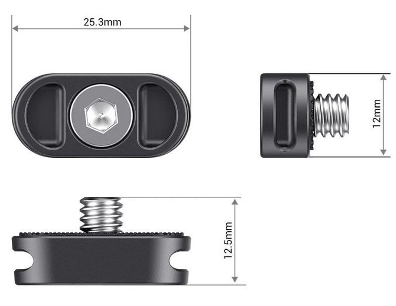 SmallRig Mini Plate for Gimbal Shoulder Strap (2 PCS) AAN2366