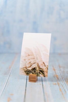 Fotokuber i bambu (12-pack)