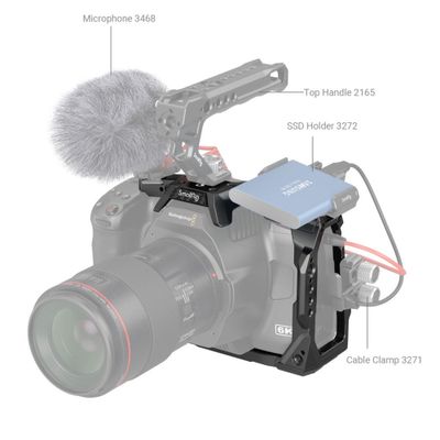 Halvbur för BMPCC 6K Pro