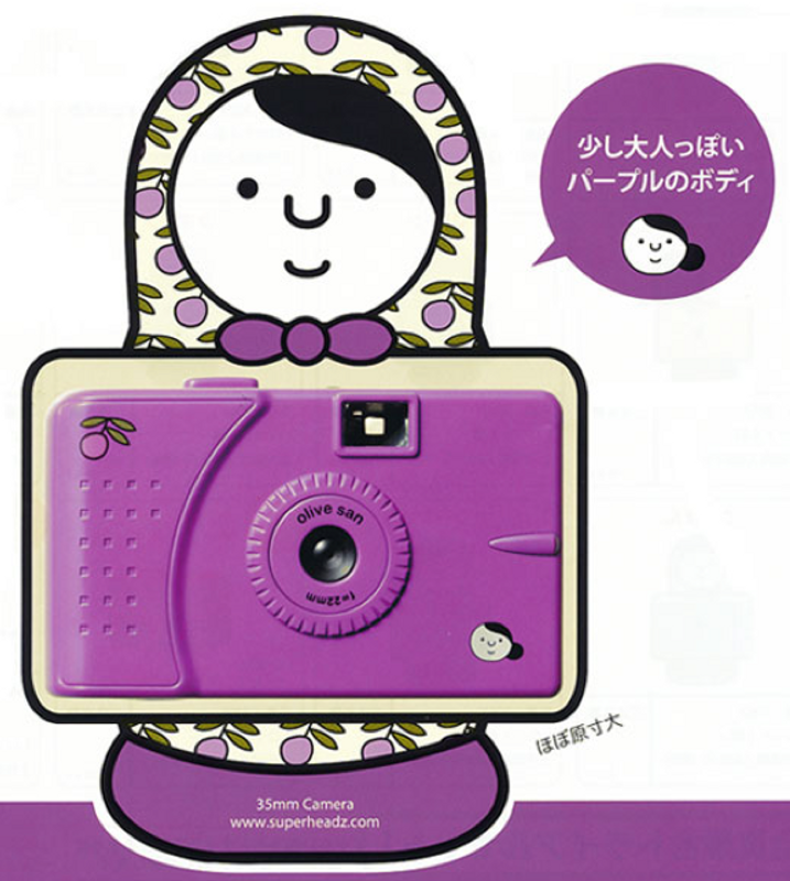 Superheadz lila kamera