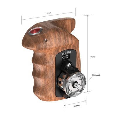 SmallRig Trähandtag med start / stopp för Sony