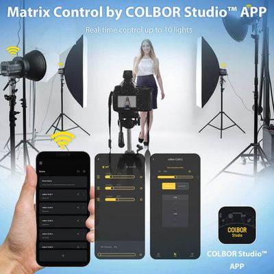 Color CL60 Ultra portabel LED-belysning Bi-color med batteridrift