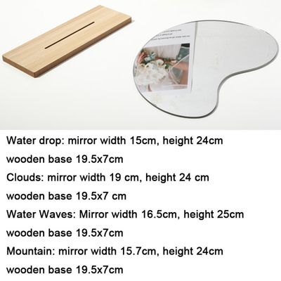 Spegel Vattendroppe Styling props för fotostudio