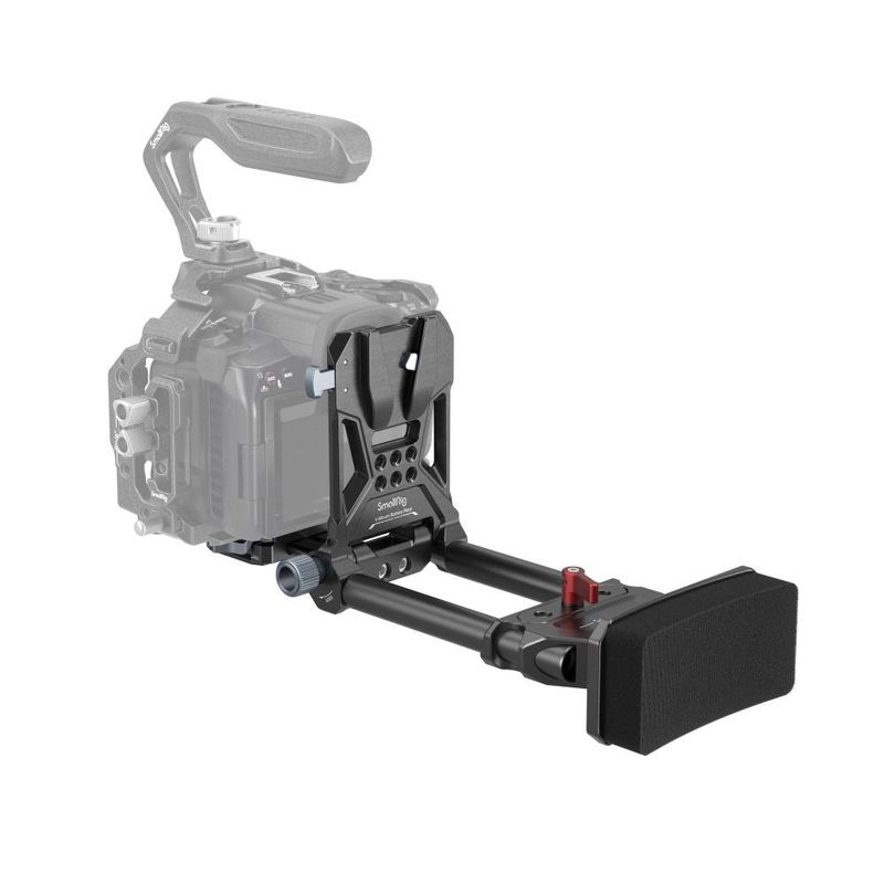 Minirigg med V-mount fäste, snabbplatta och rods
