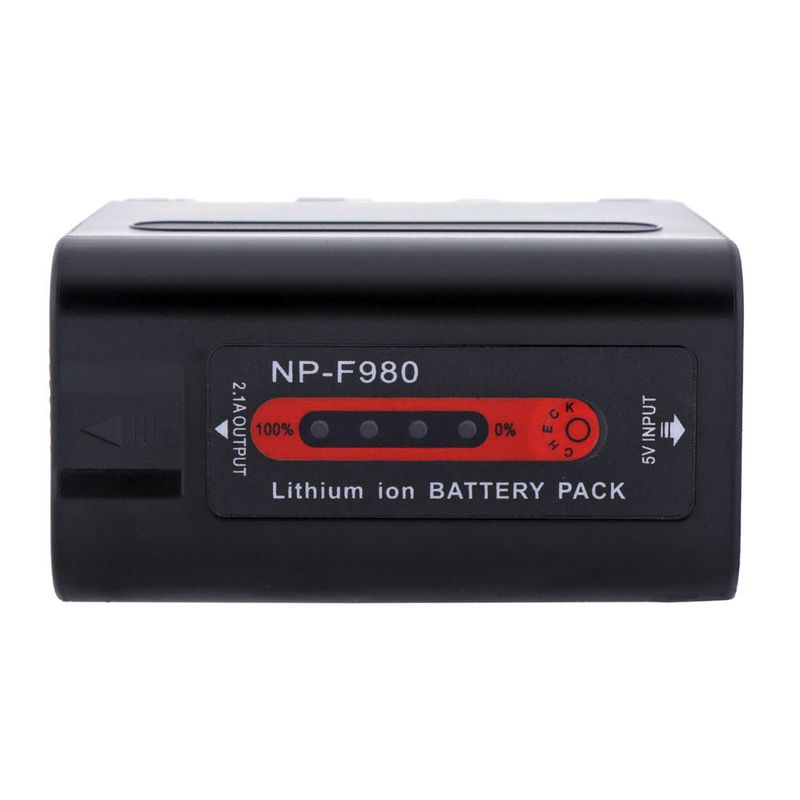 Batteri NP-F980 med USB in och ut
