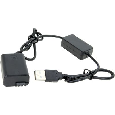 USB till Sony NP-FW50 Dummy Battery Intelligent Kabel 1 meter