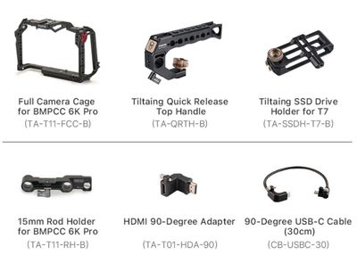 Cage + toppgrepp för BMPCC 6K Pro