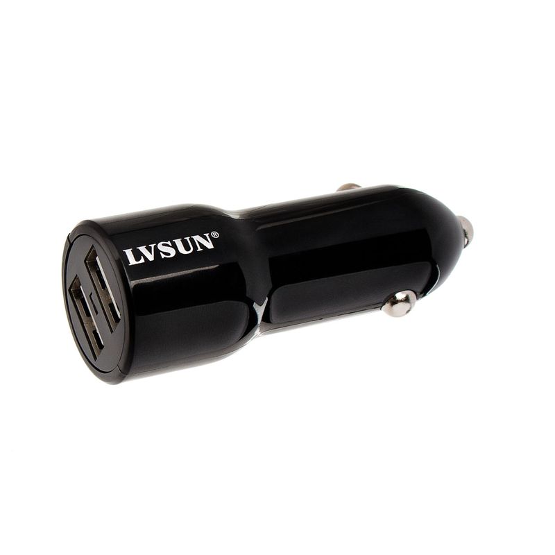 Billaddare med 2 utgångar (USB)