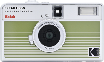 Kodak EKTAR H35N Striped Green Analog Kompaktkamera Halvformat
