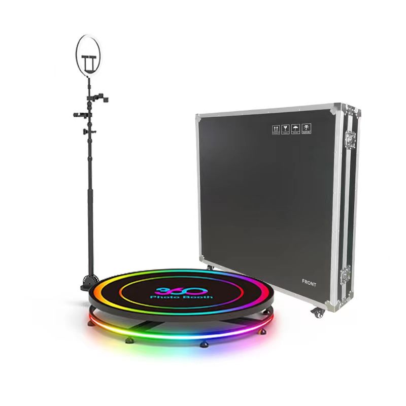 Photo booth 360 snurrplatta RGB 60 cm med hardcase
