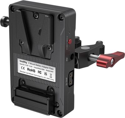 V-Mount batterifäste med klämma