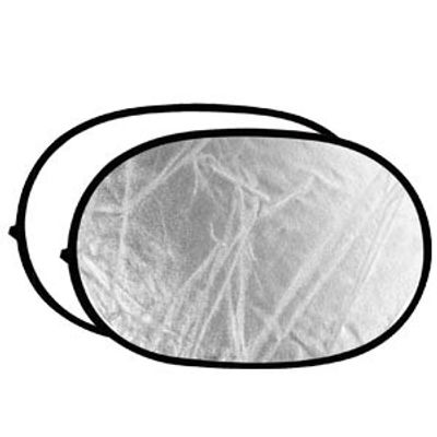 Reflexskärm silver / vit (rektangulär)