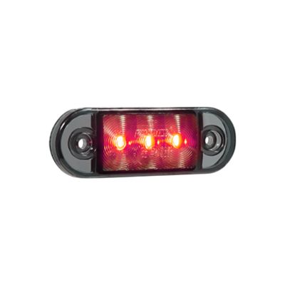 Positionsljus Röd 3 LED Smoke