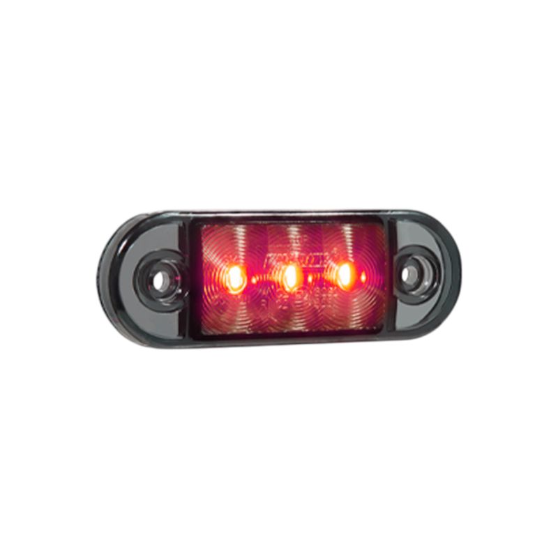 Positionsljus Röd 3 LED Smoke