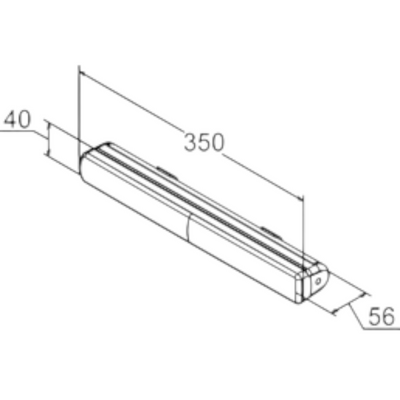 LED Extraljusramp 35cm Rak