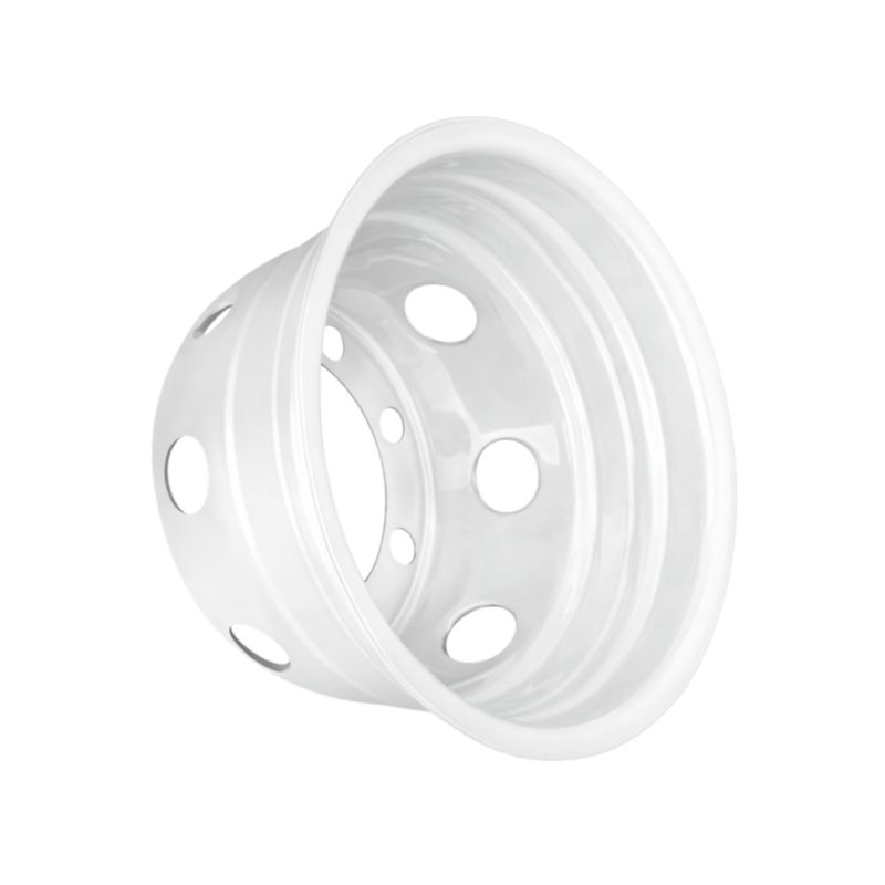 Hjulsida 19.5" x 7.5" 8-Bult Vit